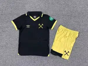 Kids-West Ham 25/26 Third Black Soccer Jersey